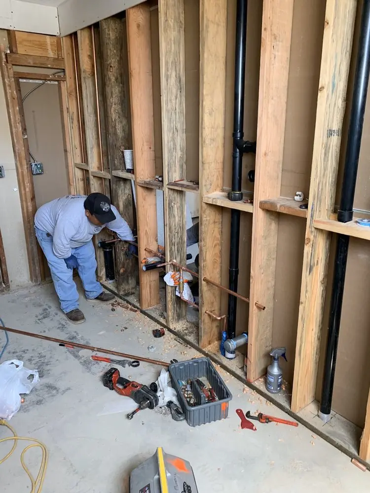 Commercial rough-in plumbing for Water Heater Replacement in Linden Hills